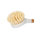 Pot Brush With Bamboo Long Handle Dishes Cleaner Pot Pan Cleaning Brushes Kitchen Cleaning