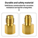 4 Pieces 6015 R134A Brass Refrigerant Tank 1/2 Female To 1/4 Male Flare Spo