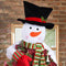 Christmas Tree Top Decoration Snowman Shape Decoration Mall Family Christma R3F9