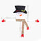 Christmas Tree Top Decoration Snowman Shape Decoration Mall Family Christma R3F9