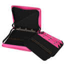 180 Slots Pencil Case Pencil Bag Large Capacity Bag PU Leather Zippered with Detachable Strap Stationary Supplies