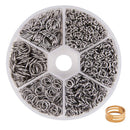 4-10Mm Mixed Specification Stainless Steel Single Ring Handmade Jewelry Diy