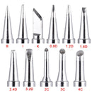 11 Pieces Soldering Iron Tips Kit 900M-T for Hakko Soldering Station Tool 9