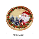Santa Claus Christmas Tree Skirt Non-Woven Fabric Cartoon Pattern Christmas L5N8