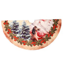 Santa Claus Christmas Tree Skirt Non-Woven Fabric Cartoon Pattern Christmas L5N8