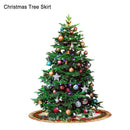 Santa Claus Christmas Tree Skirt Non-Woven Fabric Cartoon Pattern Christmas L5N8