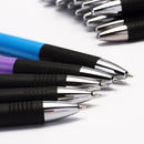 Comix BP104R 24 Pcs Press Ballpoint Pens 0.7mm Blue Ink Color Writing Pen Signing Pen Office School Supplies Kids Students Stationery Gift