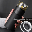 Oneisall Insulation Bottle Stainless Steel Tea Partition Thermo Cup Glass T