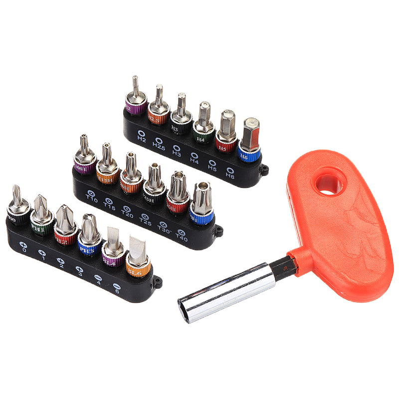 Raitool 19PC 1/4 Ratchet Wrench Screwdriver Set Mini Screw Driver DIY Household Hardware Tool
