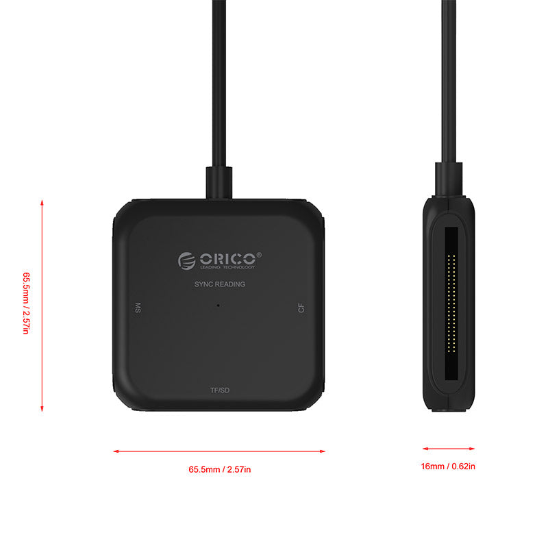Orico USB3.0 TF SD CF MS Card Reader 5Gbps 2TB  MS Card Reader