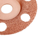 Drillpro 4-1/2 Inch See Through Wood Carving Disc Tungsten Carbide Coating Shaping Disc for Angle Grinder