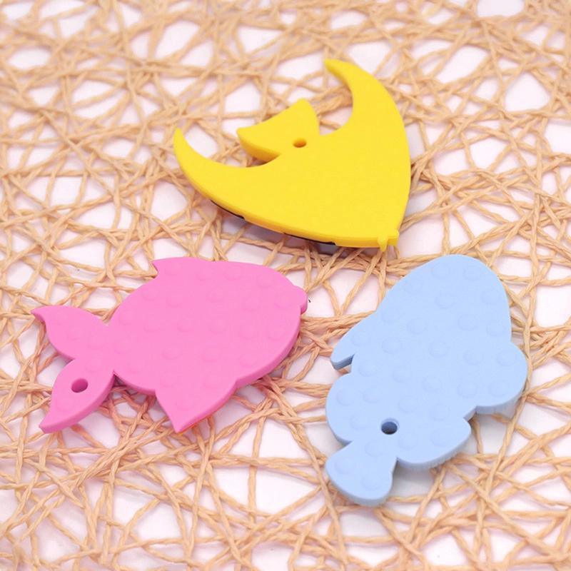 Fish Shape Baby Teethers Silica Gel Molar Baton