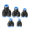 10pcs Y Union Connectors 1/4 Pneumatic Push Connector Fitting For Air Hose Tube