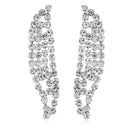 Bridal Wedding Jewelry Set Fashion Rhinestone Necklace Earrings Geometric W