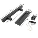 Heavy Duty 12 Inches Square and Flush Barn Door Handle for Sliding Barn Doo