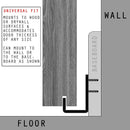 Metal Steel Heavy Duty Sliding Barn Door Floor Guides for Bottom Lower Wall V1R6