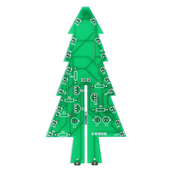 Geekcreit Christmas Tree RGB Colorful LED Flash Kit With Transparent Cover DIY Electronic Kit