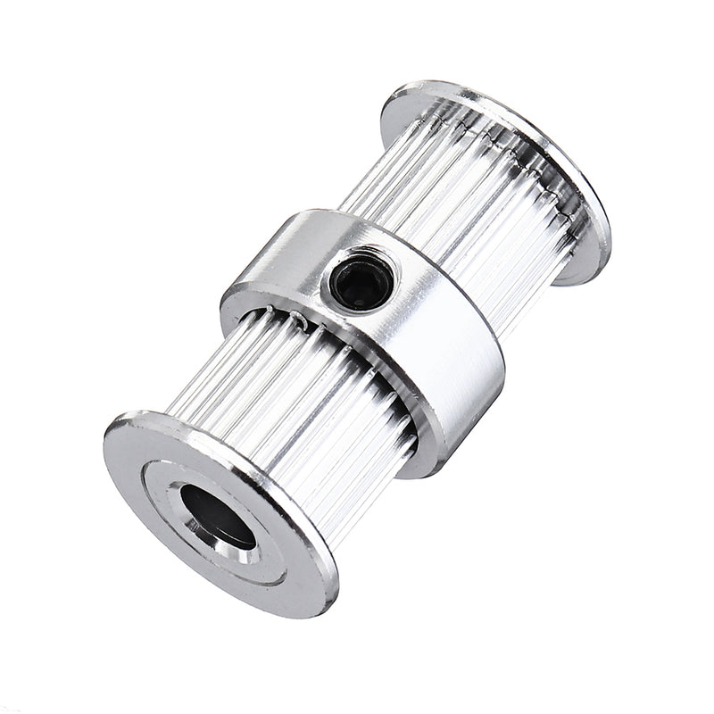 20T 5mm Bore 10mm Width GT2 Alloy Double Round-Headed Timing Pulley for 3D Printer
