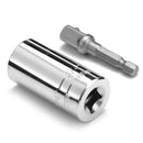 INSMA 7-19mm Socket Adapter with Power Drill Adapter Universal Sleeve Torque Wrench Head