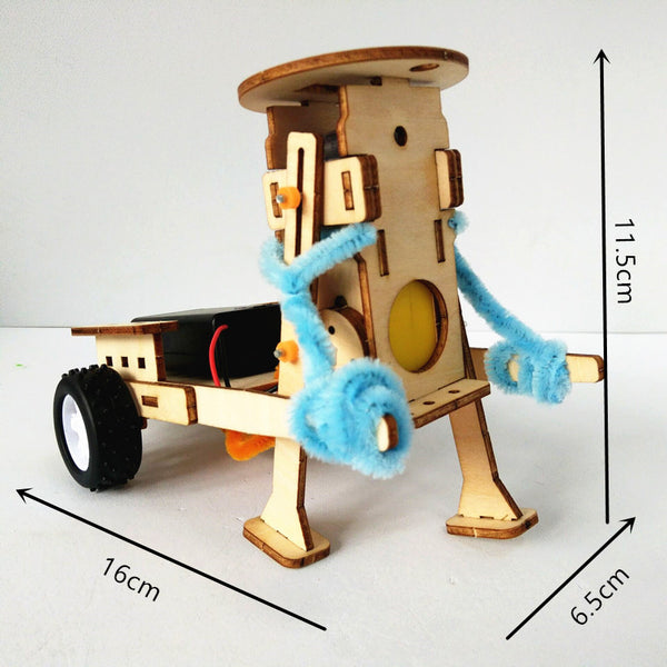 DIY Technology Gadgets Pulling Robot Construction Set Kids Science Experime P3M8