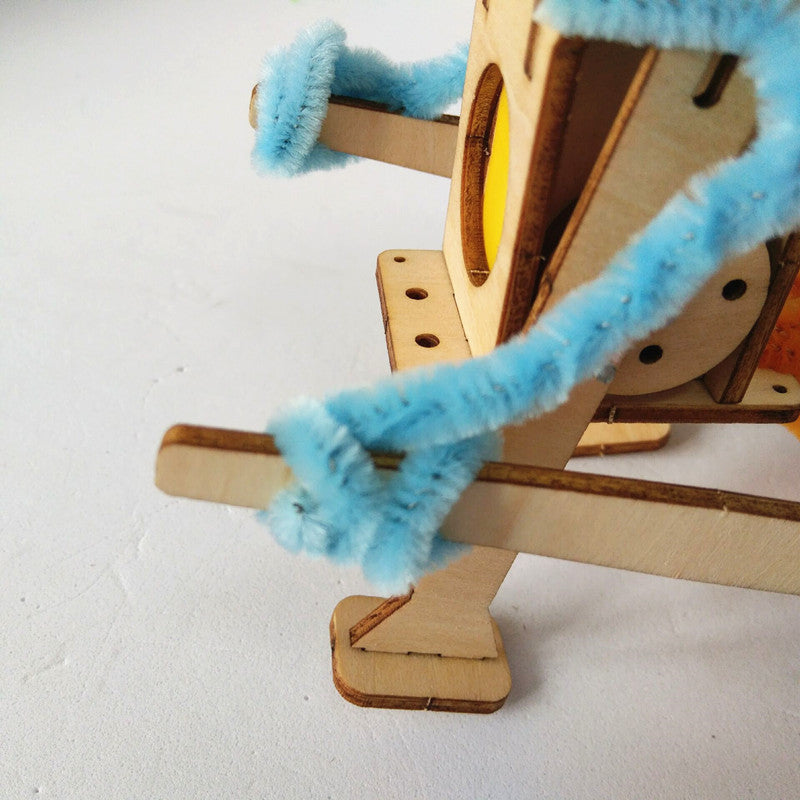 DIY Technology Gadgets Pulling Robot Construction Set Kids Science Experime P3M8