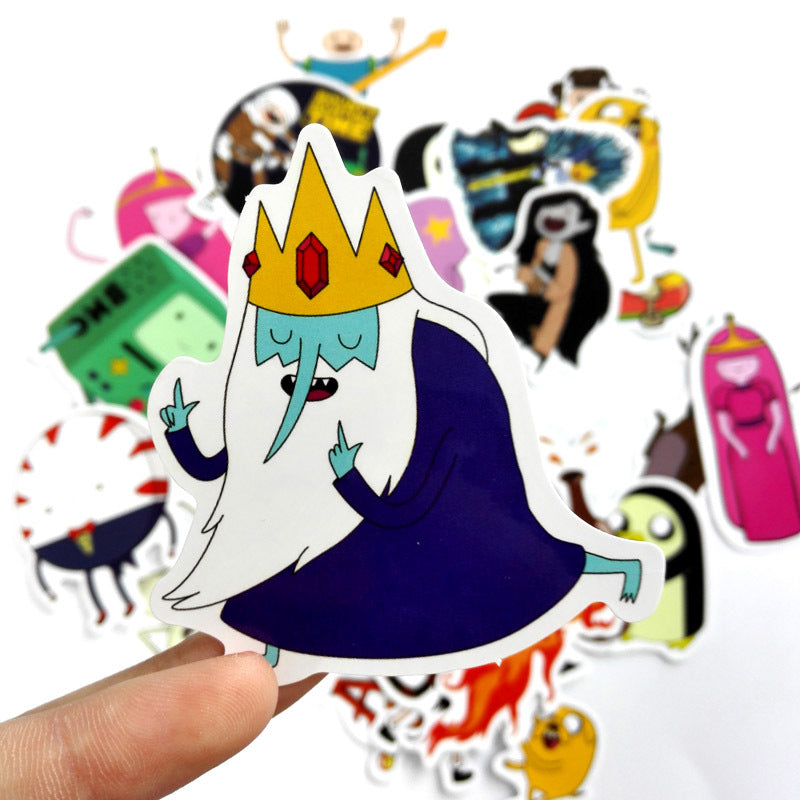 29pcs Adventure Time Cartoon Pvc Waterproof Sticker For Wall Car Laptop Bicycle Luggage Sticker