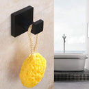2 Pack Matte Black Towel Hook Stainless Steel Bathroom Rust Proof Clothes T