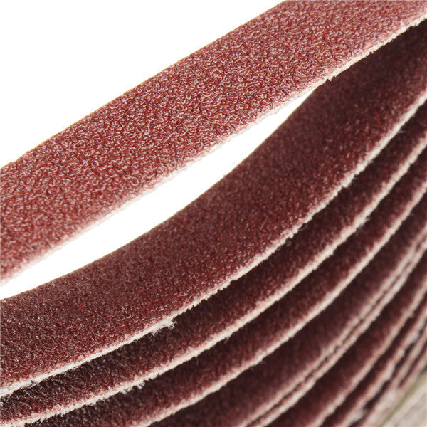 10pcs 10x330mm 60 to 600 Grit Sanding Belt for Flush Belt Machines Polishing Grind Machine