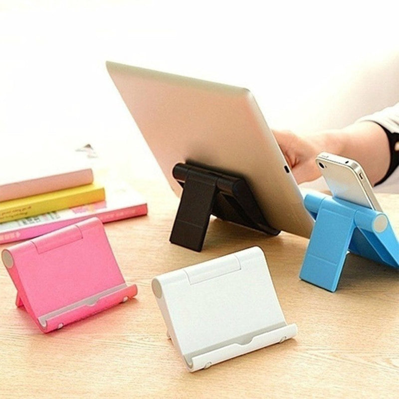 Portable Desktop Foldable Phone Holder Tablet Stand for Smart Phone Tablet for iPhone 11 Pro Max for Samsung Galaxy Note 10+ Xiaomi Mi9 Huawei P30