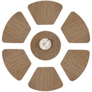 Round Placemats for Round Table Wedge Kitchen Place Mats with 1 Round Piece I5D9