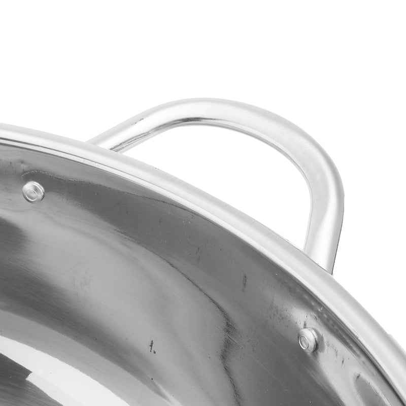 38cm Thick Stainless Steel Hot Pot Two-Flavors Induction Cooker Kitchen Cookware