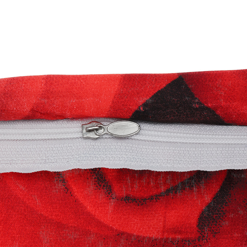 4PCS 200 x 230cm 3D Leopard Rose Printed Bedding Pillowcase Sheet Quilt Cover Bedding Sets