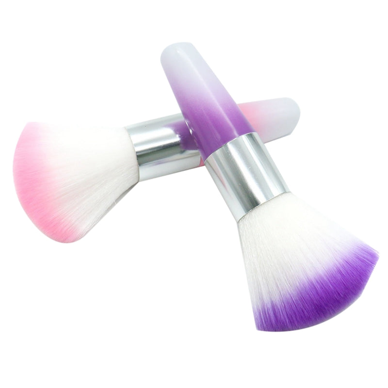 2Pack Nail Art Dust Brush,Nails Polish Remover for Acrylic and Makeup Powde B2S2