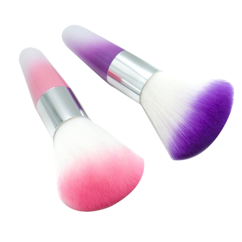 2Pack Nail Art Dust Brush,Nails Polish Remover for Acrylic and Makeup Powde B2S2