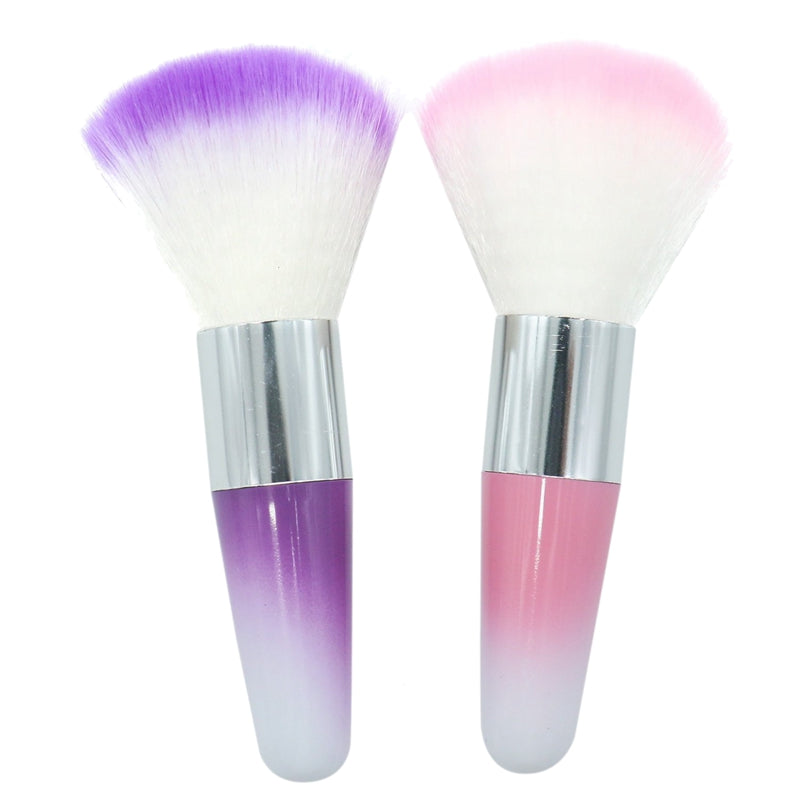 2Pack Nail Art Dust Brush,Nails Polish Remover for Acrylic and Makeup Powde B2S2