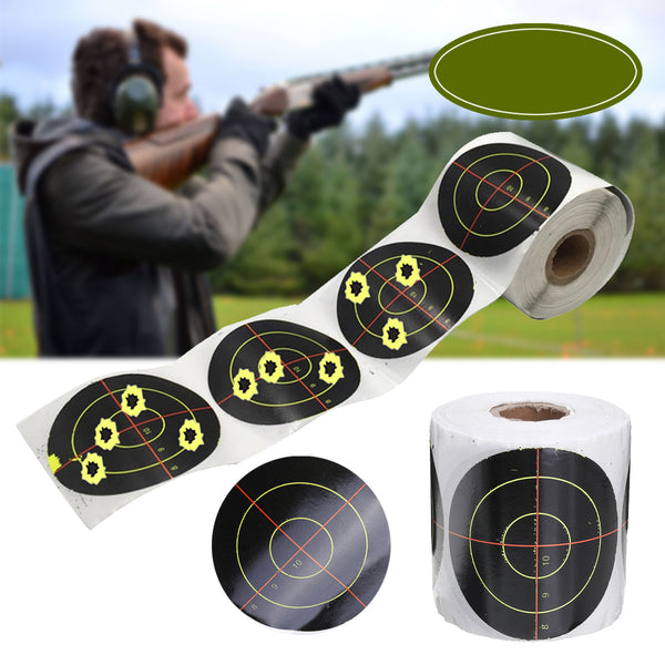 100pcs/250pcs 7.5cm Width Roll Shooting Adhesive Target Splatter Reactive Target Sticker