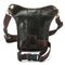 Men Motocycle Waist Leg Bag Fashion Leather Hiking Cycling Work School Travel