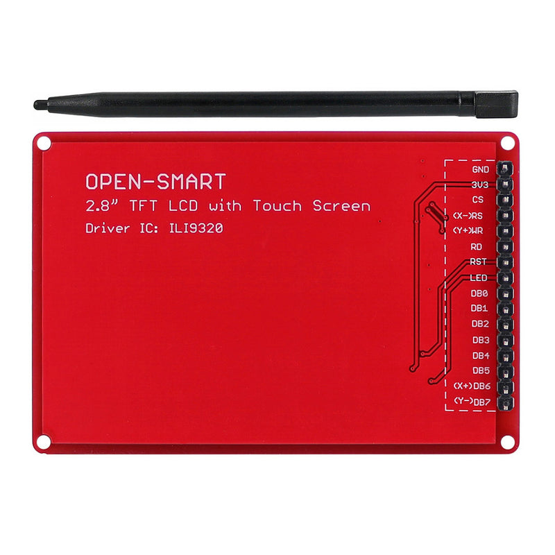 OPEN-SMART 2.8 inch TFT LCD Display Shield Touch Screen Module with Touch Pen for UNO R3/Nano/Mega2560