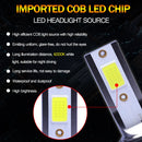 2Pcs Mini 1400W LED Headlight Bulbs Conversion Kit FOG Driving Light Hi-Low M7A7