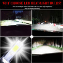 2Pcs Mini 1400W LED Headlight Bulbs Conversion Kit FOG Driving Light Hi-Low M7A7