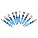 Drillpro 10pcs 0.1/0.2/0.3mm 25 Degree Engraving Bit Blue NANO Coated Carbide Flat Bottom PCB Engraving Bit CNC Router Tool