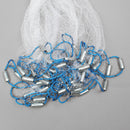 ZANLURE 2.4M/3.6M Throw Cast Net Nylon Monofilament Net Iron Nickel Plating Sinker Sea Fishing Net