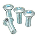 4pcs M8 Stainless Motoccycle Hexagon Brakes Bolts Steel Button Head Hex Socket 125cc 140cc