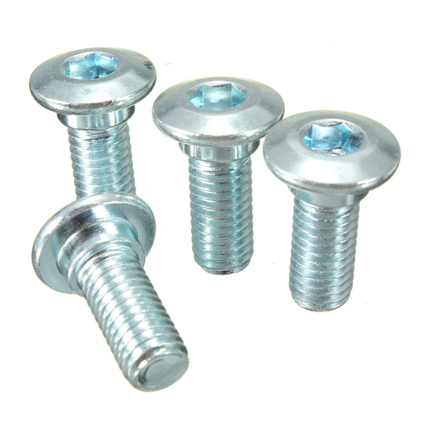 4pcs M8 Stainless Motoccycle Hexagon Brakes Bolts Steel Button Head Hex Socket 125cc 140cc