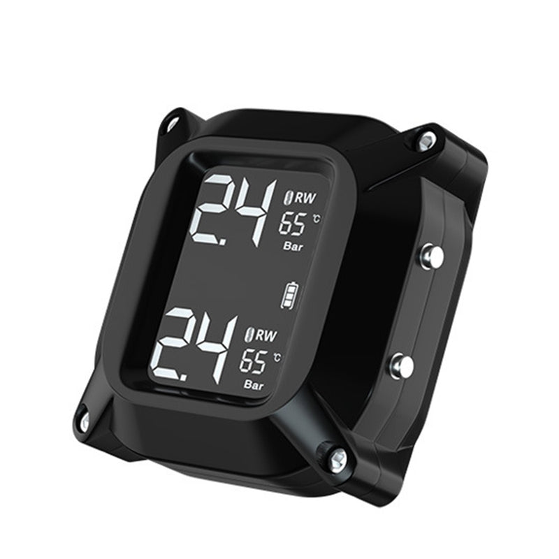 M6 LCD Display Motorcycle Real Time Tire Pressure Monitor System Waterproof TPMS Wireless External WI Sensors