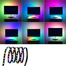 DC5V 1M 2M 3M WS2812 SMD5050 Waterproof Smart IC USB LED Strip Light+17 Keys Remote Control