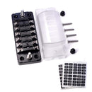 6 Independent Circuit Fuse Block W/Negative Bus - ATC/ATO 6-Way Fuse Box wi J5U6