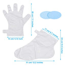 400 Pieces Plastic Liners Paraffin Wax Liners Disposable Clear Bags with 40 Q7M9