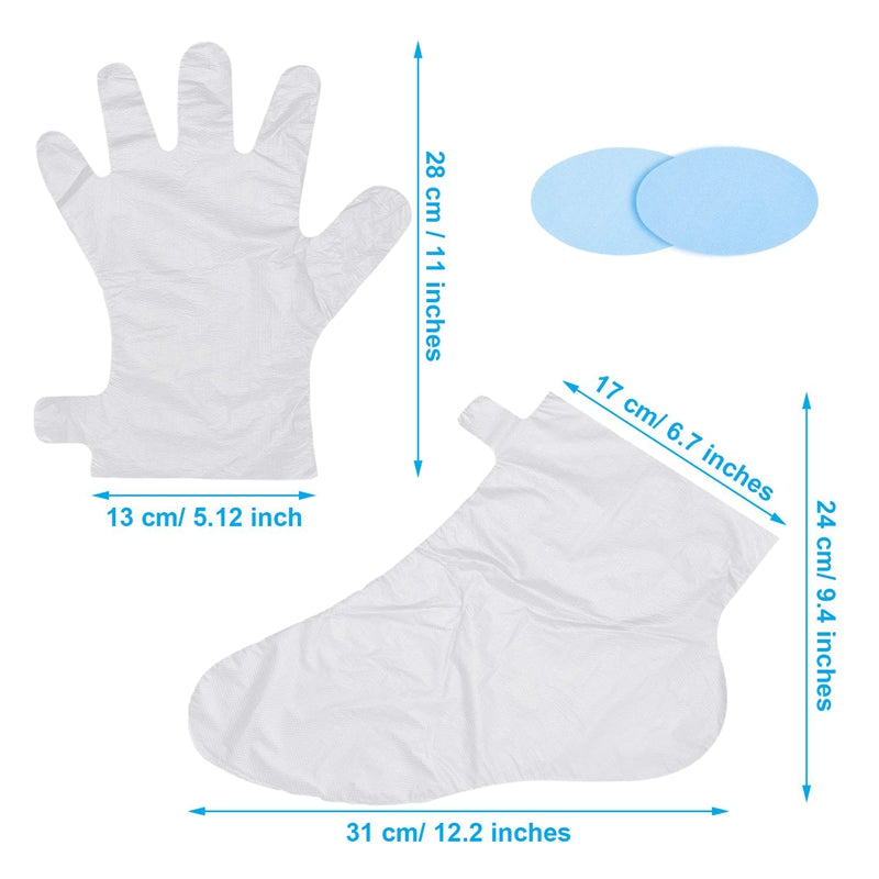 400 Pieces Plastic Liners Paraffin Wax Liners Disposable Clear Bags with 40 Q7M9