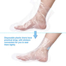 400 Pieces Plastic Liners Paraffin Wax Liners Disposable Clear Bags with 40 Q7M9